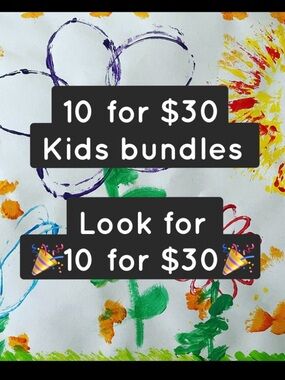 For a limited time. 🎉BUNDLE 10 for $30🎉on select kids clothes!